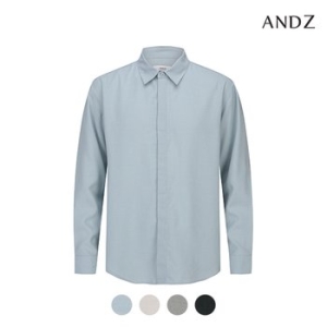 ANDZ 릴렉스핏 아이스 히든버튼 긴팔 셔츠_BZD2WC1103_이미지