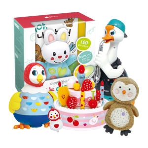 블루래빗 아기와 놀아 주는 구스파파_이미지