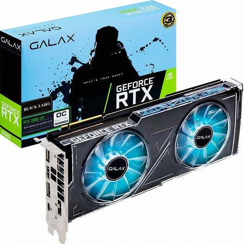 갤럭시 GALAX 지포스 RTX 2080 BLACK LABEL OC D6 8GB_이미지