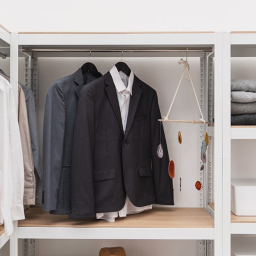 홈던트하우스 조립식 철제 3단 시스템 행거 400x500 (행거봉 2개, 높이 210cm)_이미지