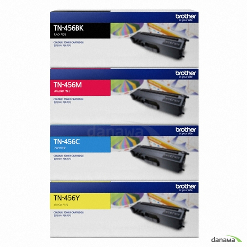 Brother 정품 TN-456BK, TN-456C, TN-456M, TN-456Y 4색 세트