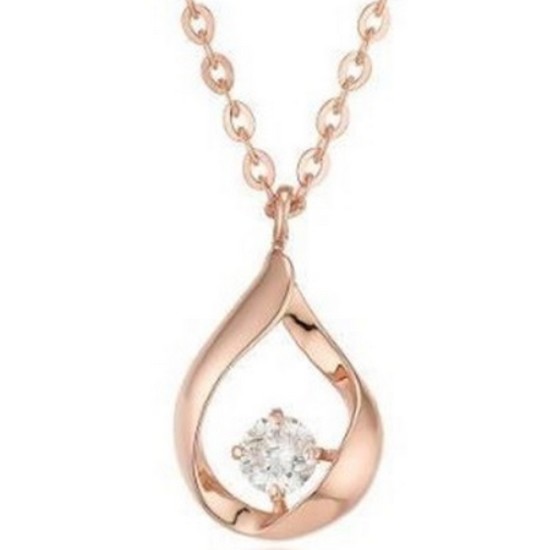 18K L-DIAMOND 1부 샤인드롭 목걸이 LND20C45G