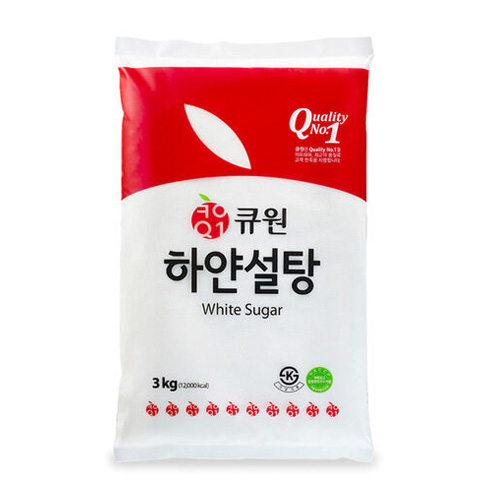 큐원 하얀설탕 3kg (1개)_이미지