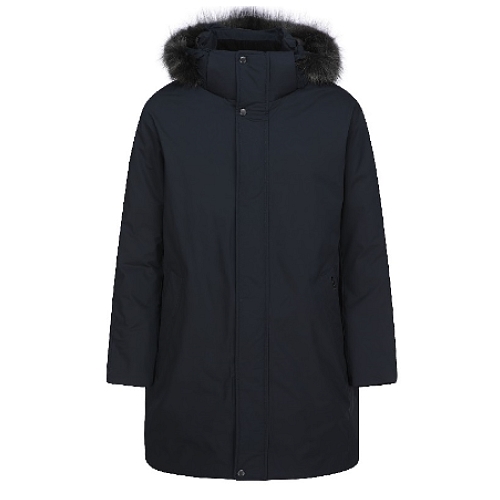 올젠 후드 라쿤 탈부착 덕다운 중기장 점퍼 ZOC4FP1306_이미지