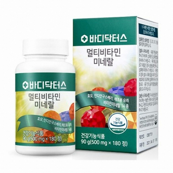 바디닥터스 멀티비타민 미네랄 180정 (1개)_이미지