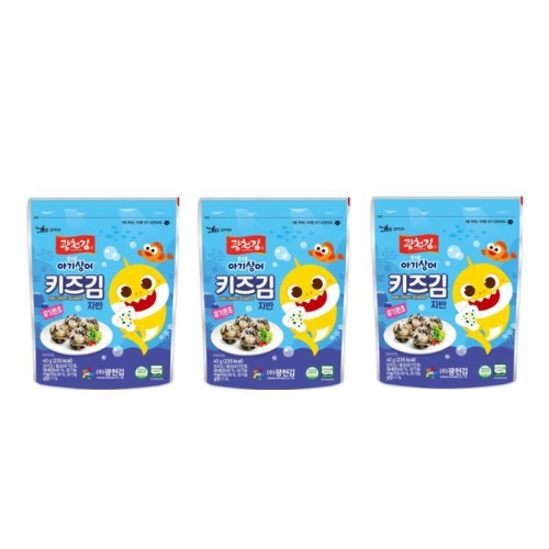 광천김 핑크퐁 키즈김 김자반 40g (3개)