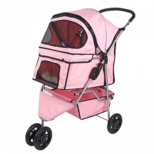  씨엠코리아 반려동물 유모차 CW2153 핑크