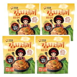 아워홈 김치세끼 볶은김치 80g (4개)_이미지
