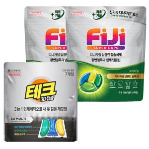 피지(FIJI) 디나자임 4챔버 캡슐세제 26P 2개 + 테크 3D캡슐 7P_이미지