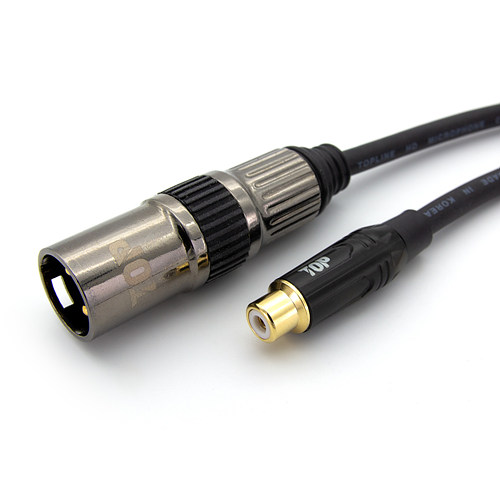 탑라인에이치디 HDTOP RCA to XLR 케이블 (2m, HT-TP549)_이미지