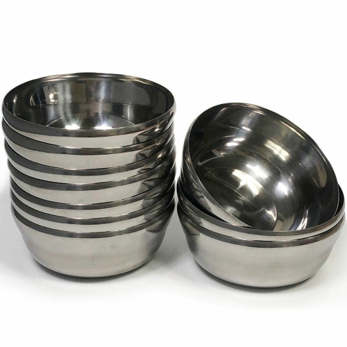 한국금속 스텐 대접 (대) 13cm (10개)_이미지