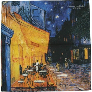 아트박스 명화손수건-고흐_밤의 카페테라스_이미지