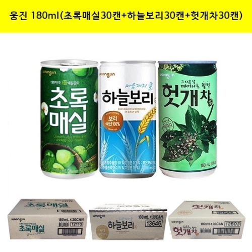 웅진 헛개차 180ml 90캔_이미지