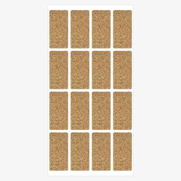 이름표 코르크 방수 스티커 15x30mm 네임텍 S42310113