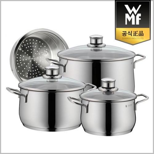 WMF 디아뎀 플러스 냄비 3종 (양수16H,20H,24H+찜기20)_이미지