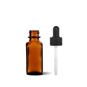 미르 Mir 갈색병 사각 30ml BN30S 스포이드캡 공병 유리용기