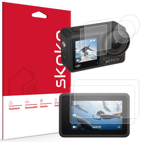 스코코 DJI 오즈모 액션4용 올레포빅 액정보호필름