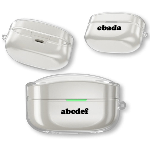 세중에스비 에바다 SONY WF-1000XM4 이니셜 투명 젤리 케이스_이미지