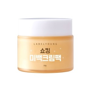 라벨영 톤업+기미+잡티+주근깨케어/ 쇼킹미백크림팩 /보습/수분/올인원/천연수제