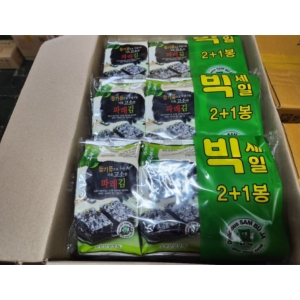 들기름으로 두번구워 더욱 고소한 파래김 13g 3봉 9봉