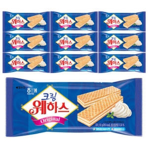 해태제과 크림 웨하스 50g (10개)_이미지
