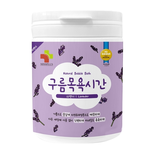 미스플러스 구름목욕시간 라벤더 입욕파우더 대팩 500g 1개_이미지
