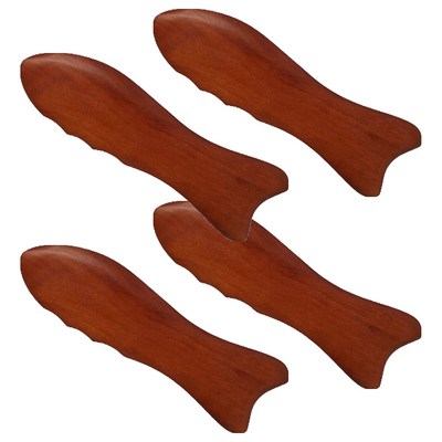 젊은이마켓 장미목 우드 괄사 지압 마사지기 D타입 (4개)_이미지