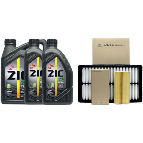 SK엔무브 지크 제로 X7 0W30 6L + 순정필터 현대 그랜저GN7 2.5 가솔린_이미지