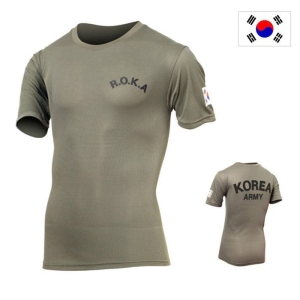 군헌터 ROKA 로카 카키 반팔 군인 군대 티셔츠 11479797