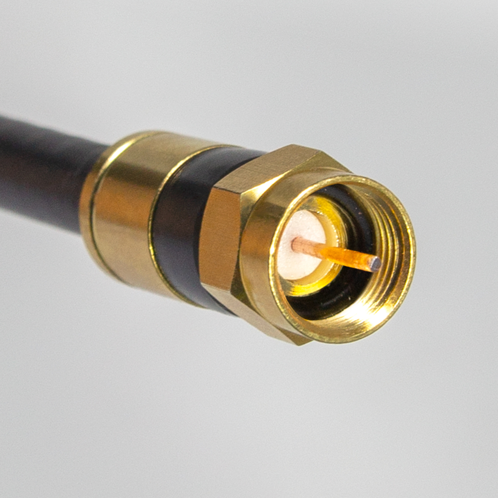 마하링크 BNC to RF 5C 동축 케이블 골드블랙 (MLZ-GBR050, 5m)_이미지