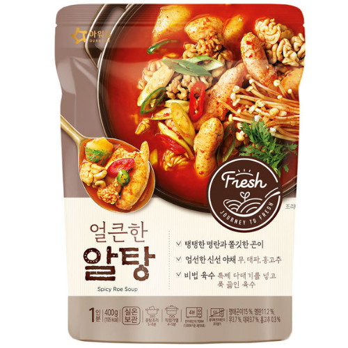 아워홈 국물취향 얼큰한 알탕 400g이미지입니다. 누르면 해당 게시물로 새창이동합니다.