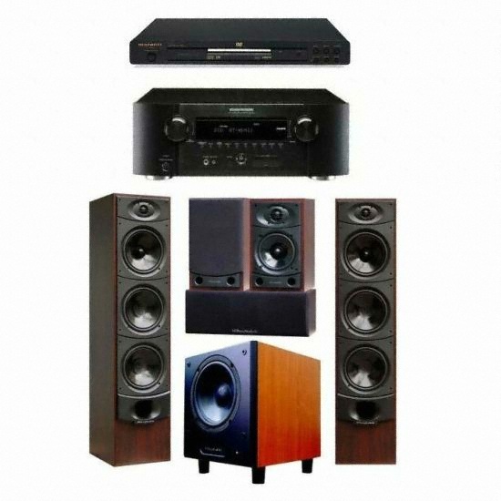 와피데일 XR-5000 5.1채널 + 마란츠 AV리시버 (SR4003, DV3002, WH-210)_이미지