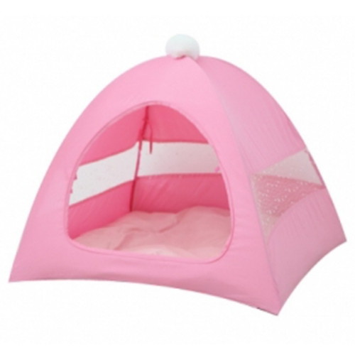 레드퍼피 펫티플 펫텐트 파스텔핑크 (방석포함) (대형)_이미지