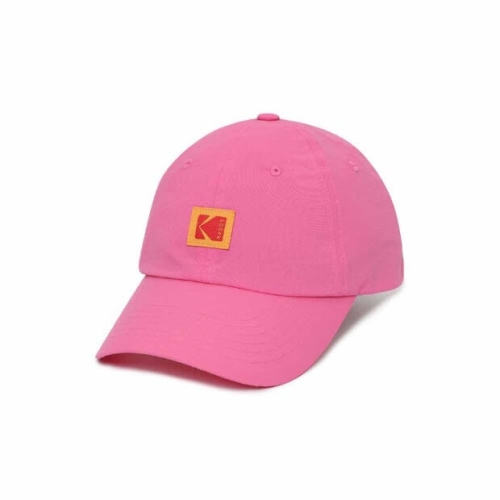 코닥 셀러허브_유니섹스 어패럴 스퀘어로고 나일론 릴렉스핏 볼캡 PINK K5143LCP33PNK_이미지
