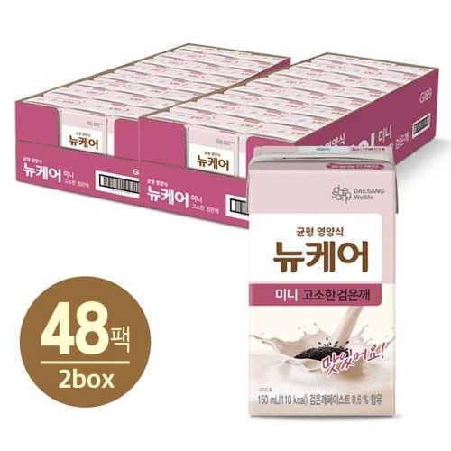 대상웰라이프 뉴케어 미니 고소한 검은깨 150ml (48개)_이미지