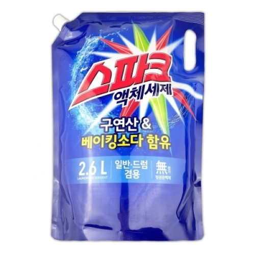 애경 스파크 액체세제 일반드럼겸용 2.6L WC60979