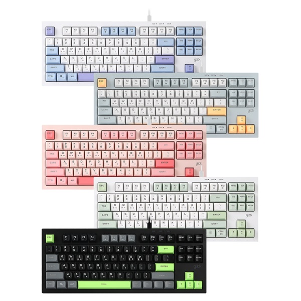 지클릭커 OFFICEPRO OPK50 사일런스 M RGB 무소음 방수 87 (Navy Blue)_이미지