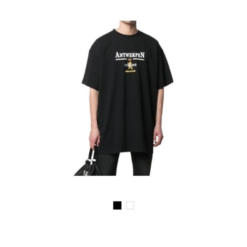 VETEMENTS 앤트워프 로고 티셔츠 UE51TR430B UE51TR430W_이미지