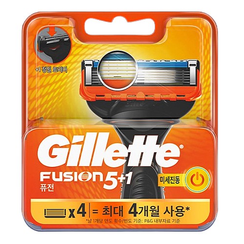 리뉴얼 퓨전 파워 면도날