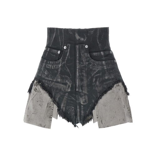 릭오웬스 다크쉐도우 Dirt Cutoffs 여성 반바지 FW25 DS02E7313SBZMC94 6409338