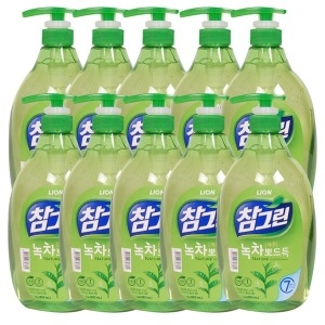 라이온코리아 참그린 기름기 뽀드득 레몬녹차 1kg (965ml) (10개)