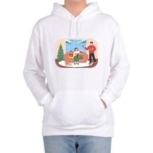 후드티 가족 f ly 성탄절 가족화목 따뜻한 커피한잔_WE5BFAB