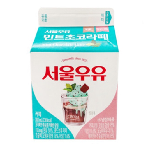 서울우유 민트 초코 라떼 300ml (3개)