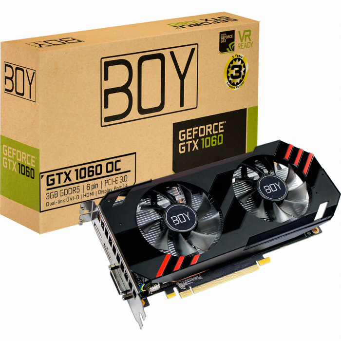 갤럭시 BOY 지포스 GTX1060 OC D5 3GB