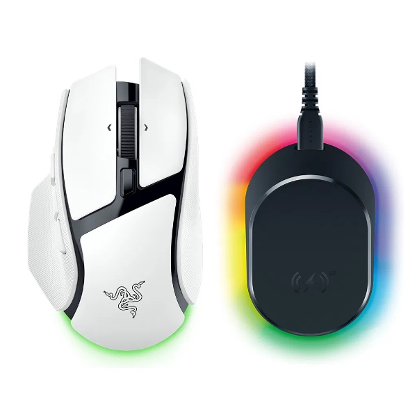 Razer Basilisk V4 Pro 충전독 세트 (화이트)_이미지
