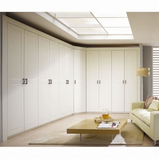 도이첸 갤러리 5000 화이트 붙박이장 (10cm)_이미지