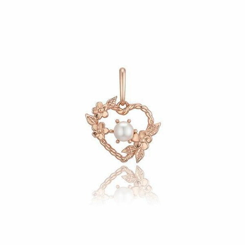 로이드 로이드 하트 꽃잎 진주 비쥬참 14K Gold 펜던트 LPP21045G_이미지