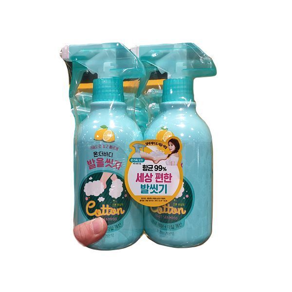 온더바디 발을씻자 코튼 풋샴푸 프레쉬 레몬민트 510ml (2개)_이미지
