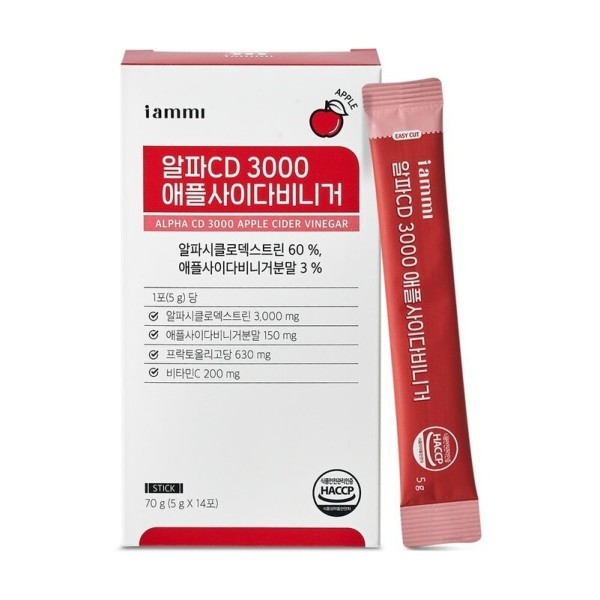 휴럼 아이엠미 알파CD 3000 애플사이다비니거 14포 (1개)_이미지
