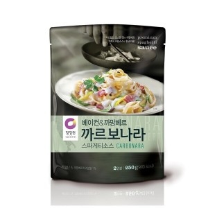 대상 청정원 베이컨&까망베르 까르보나라 스파게티소스 250g (7개)